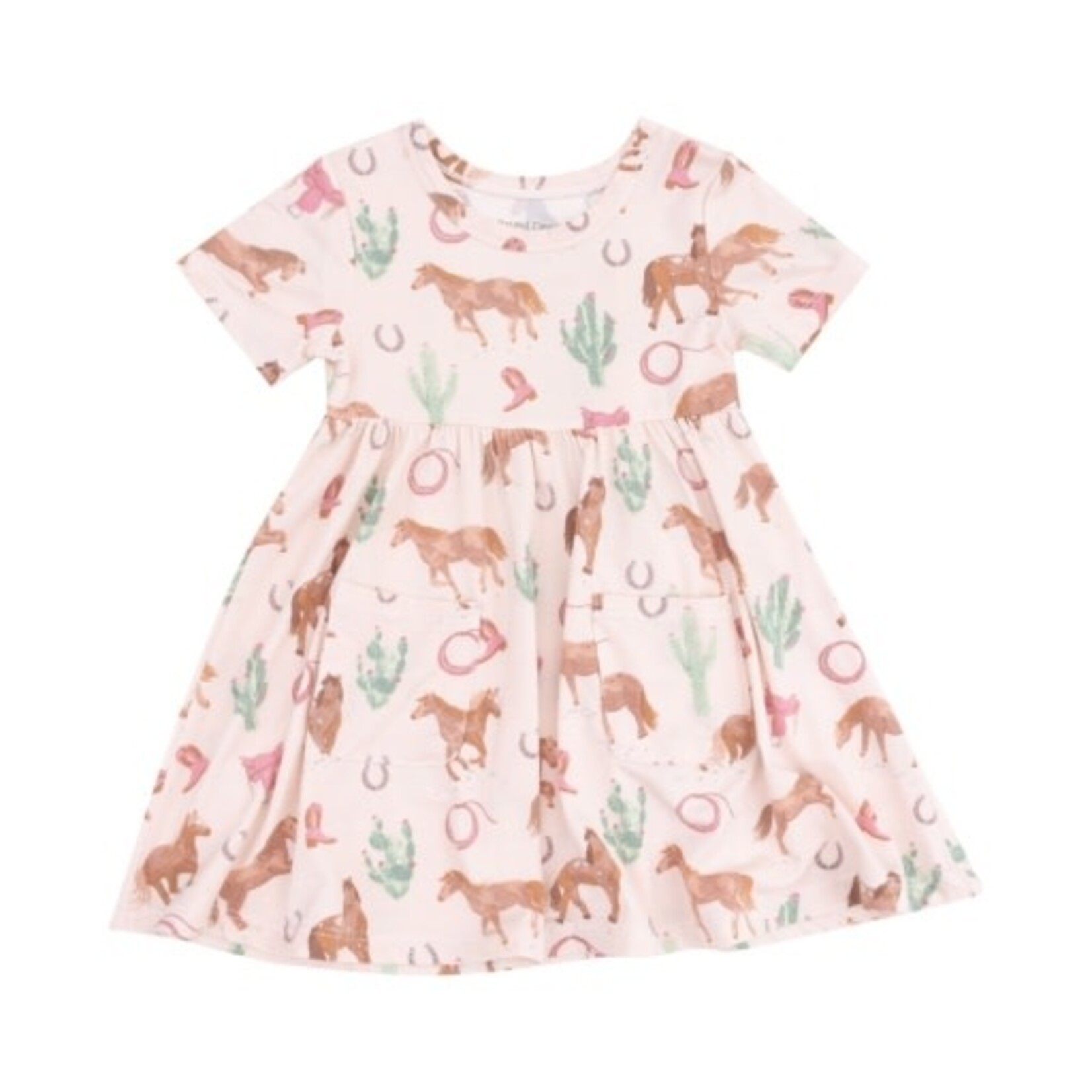 Angel Dear Western Horses S/S Twirly Dress