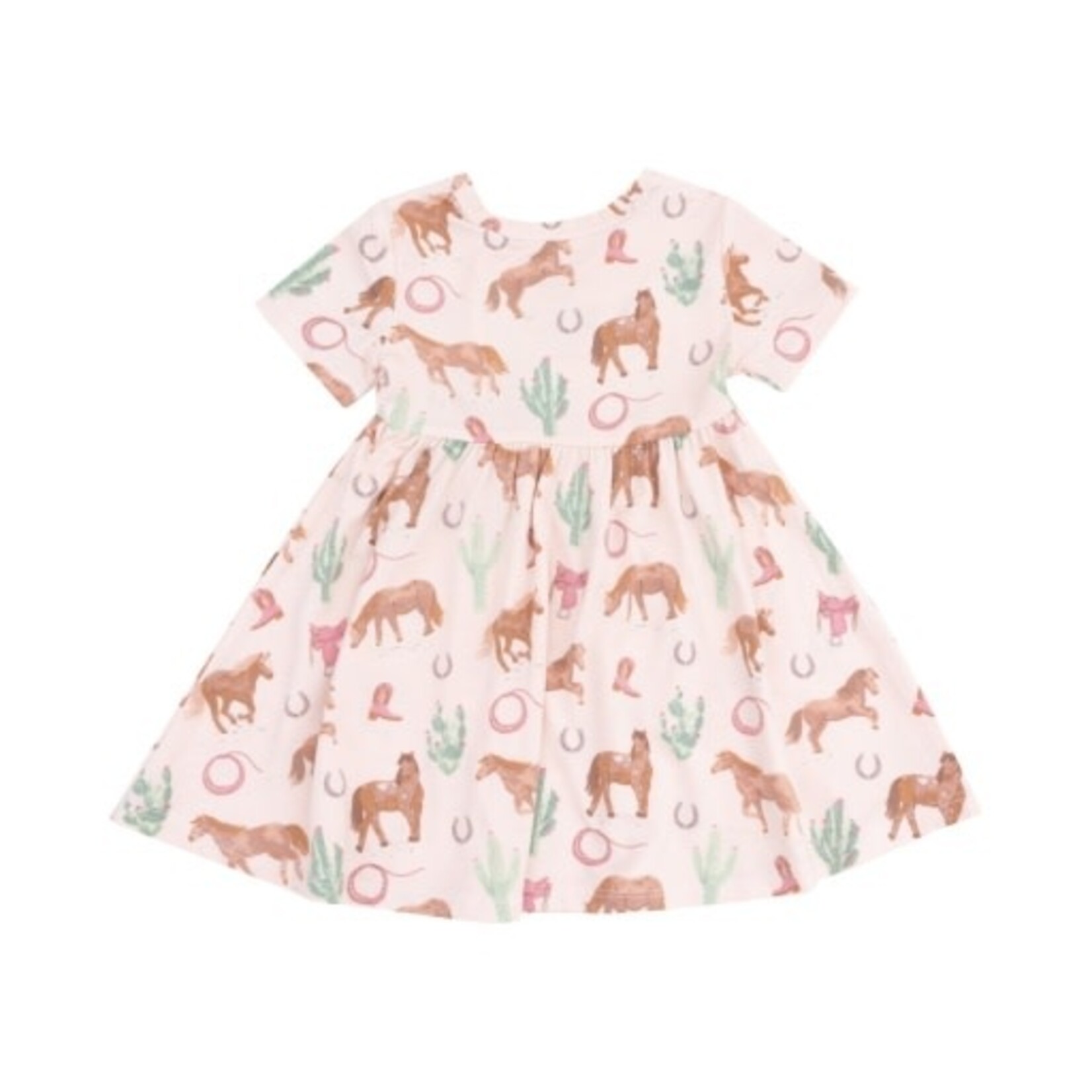 Angel Dear Western Horses S/S Twirly Dress