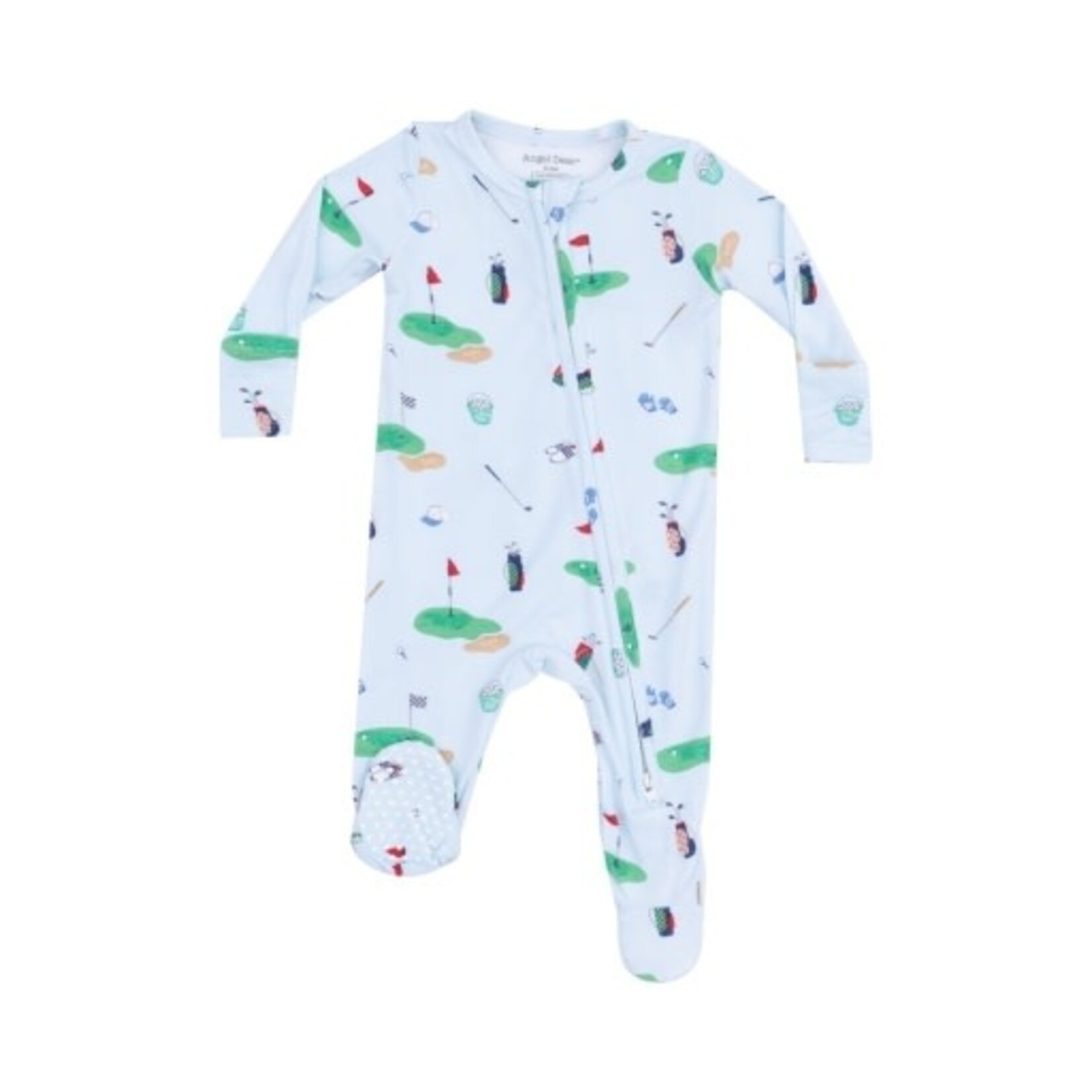Angel Dear Golf Things Blue 2 Way Zipper Footie