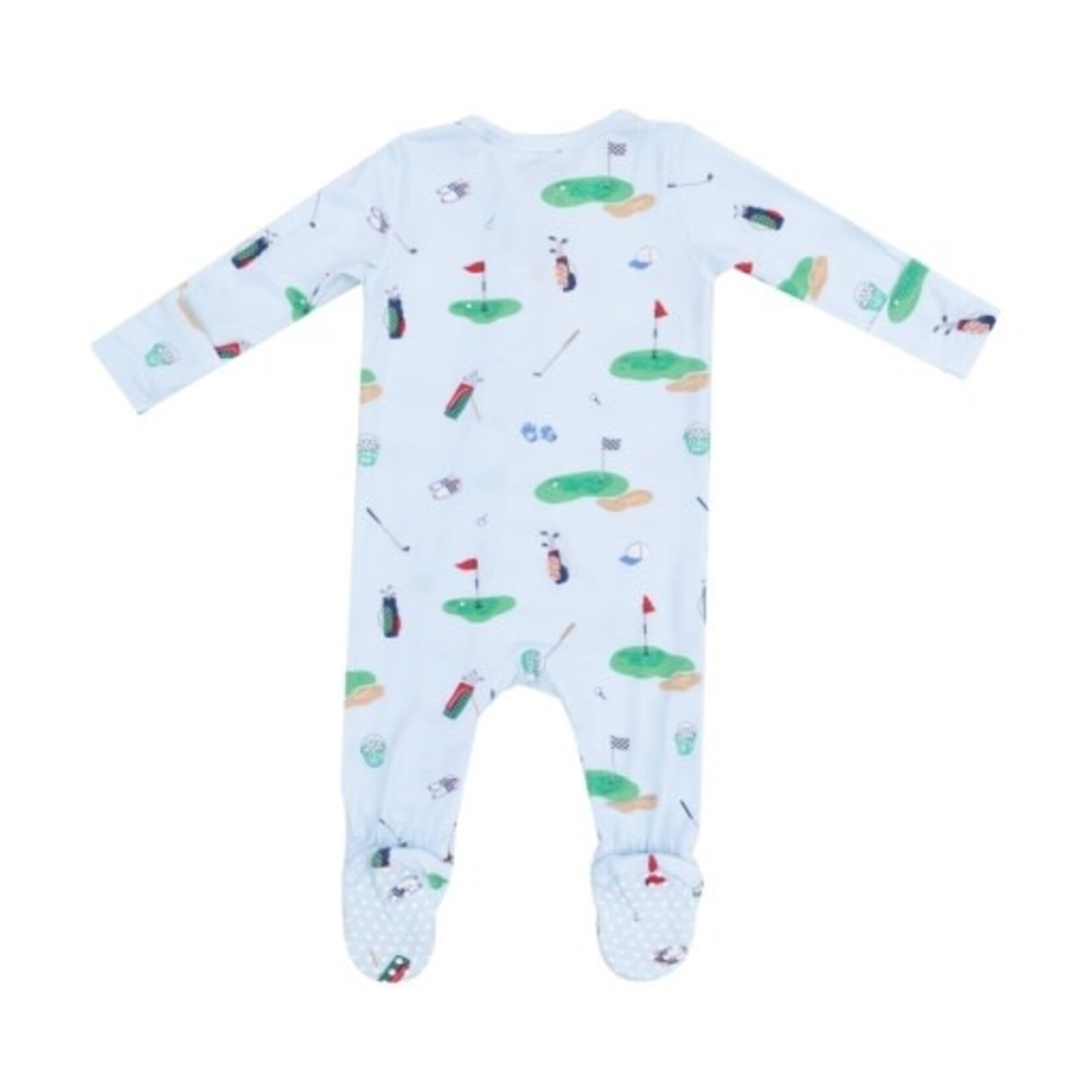 Angel Dear Golf Things Blue 2 Way Zipper Footie