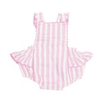 Angel Dear Candy Stripe Ric-Rac Ruffle Sunsuit