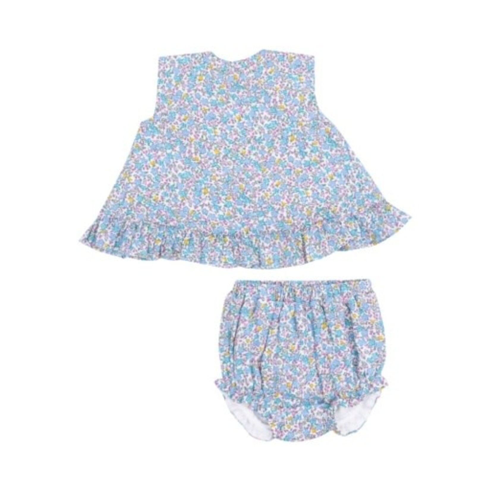 Angel Dear Flowers and Berries Ruffle Back Top & Bloomer