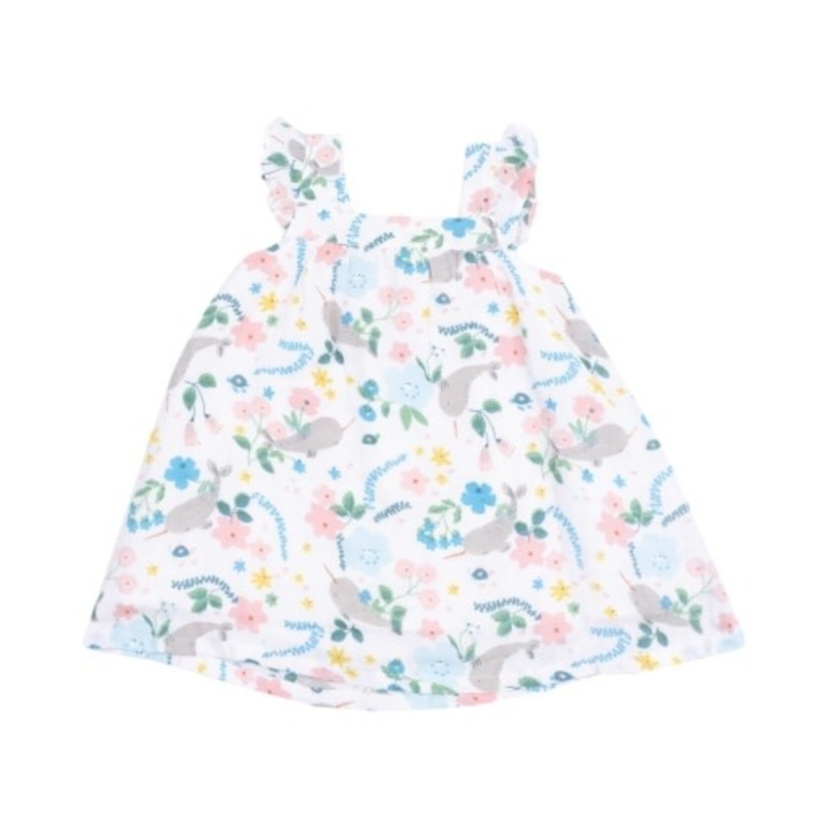 Angel Dear Narwhal Floral Sundress & Diaper Cover