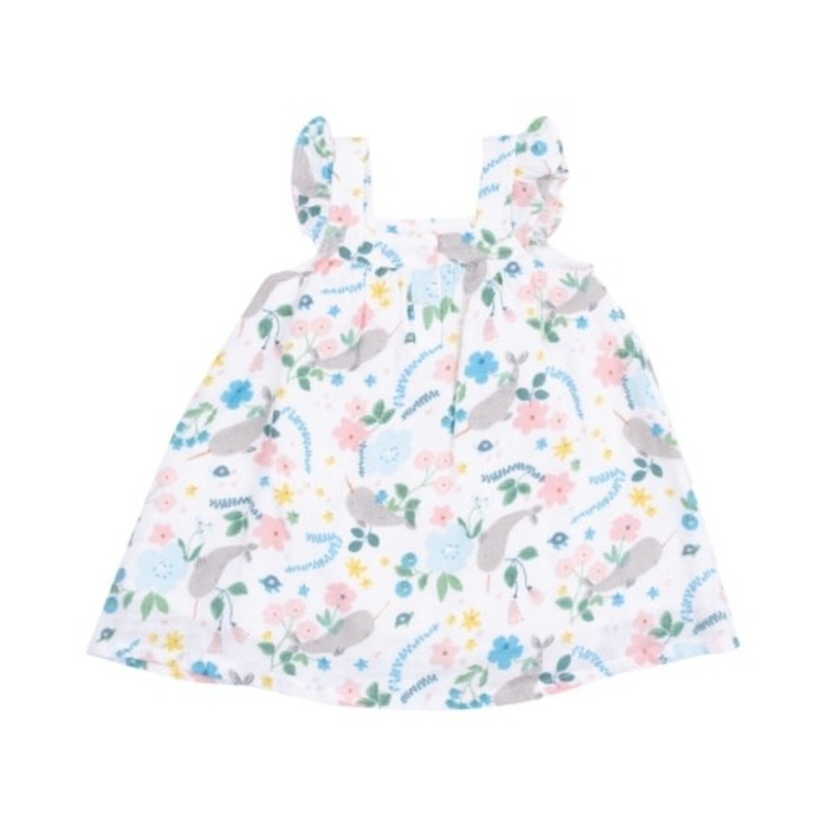 Angel Dear Narwhal Floral Sundress & Diaper Cover