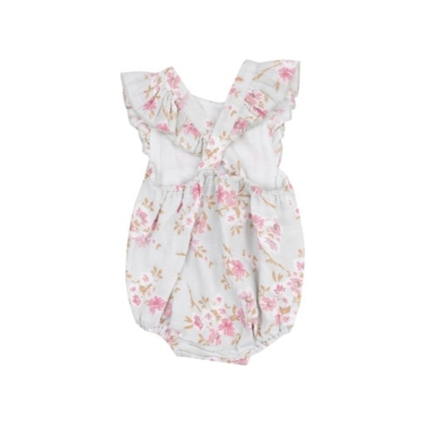 Angel Dear Pink Phlox Floral Sunsuit