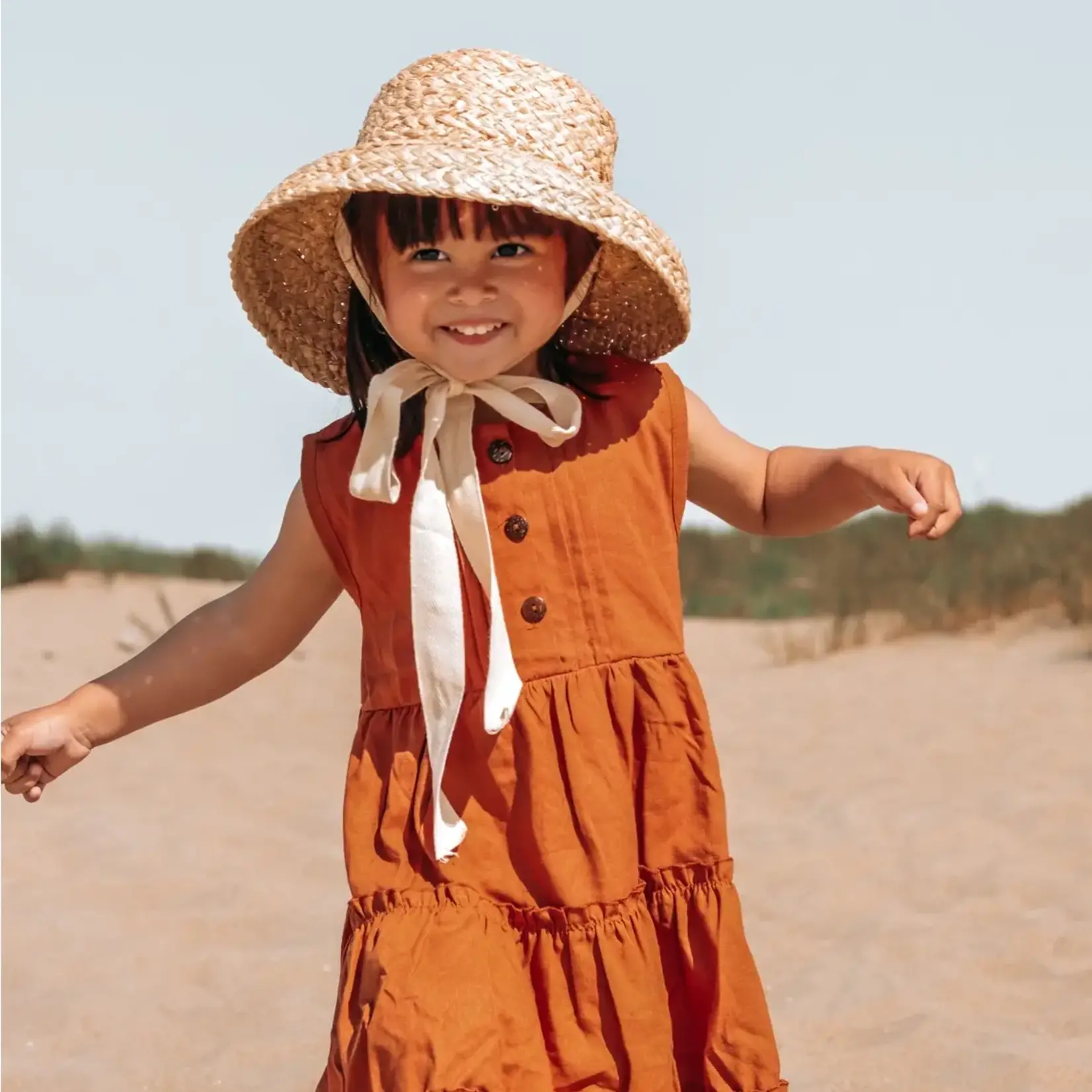 La Olivia Kids Lou Raffia Hat