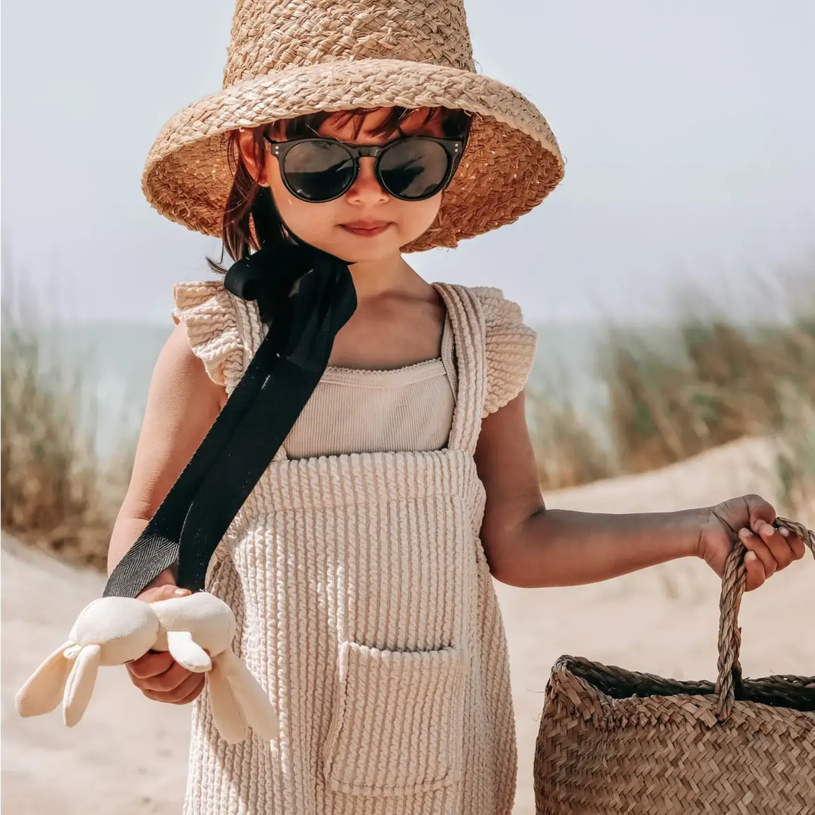 La Olivia Kids Lou Raffia Hat