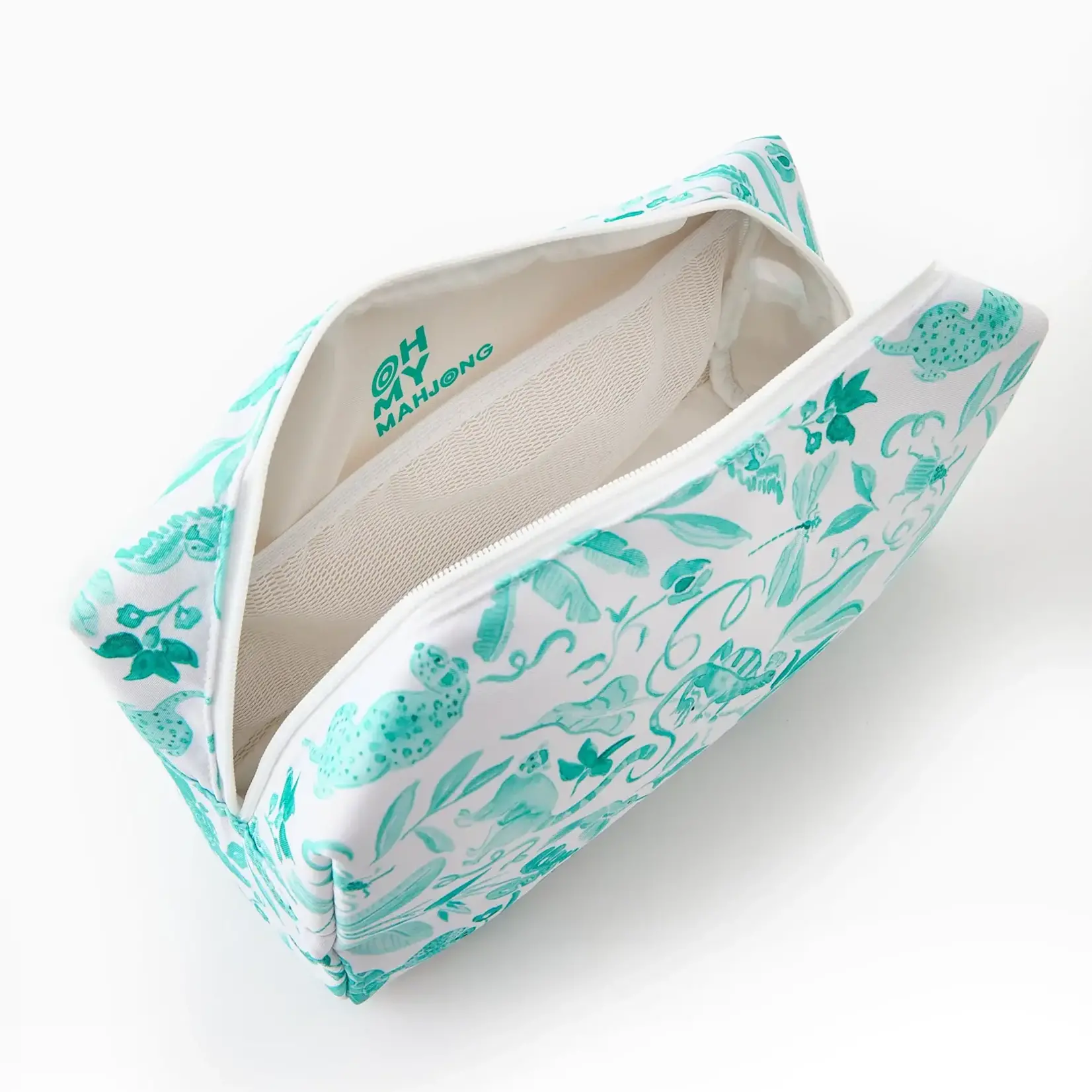 Oh My Mahjong Amazon Green Tile Storage Bag x Catherine Cartie Collab