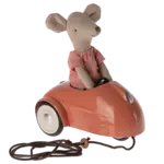 Maileg USA Mouse car - Coral