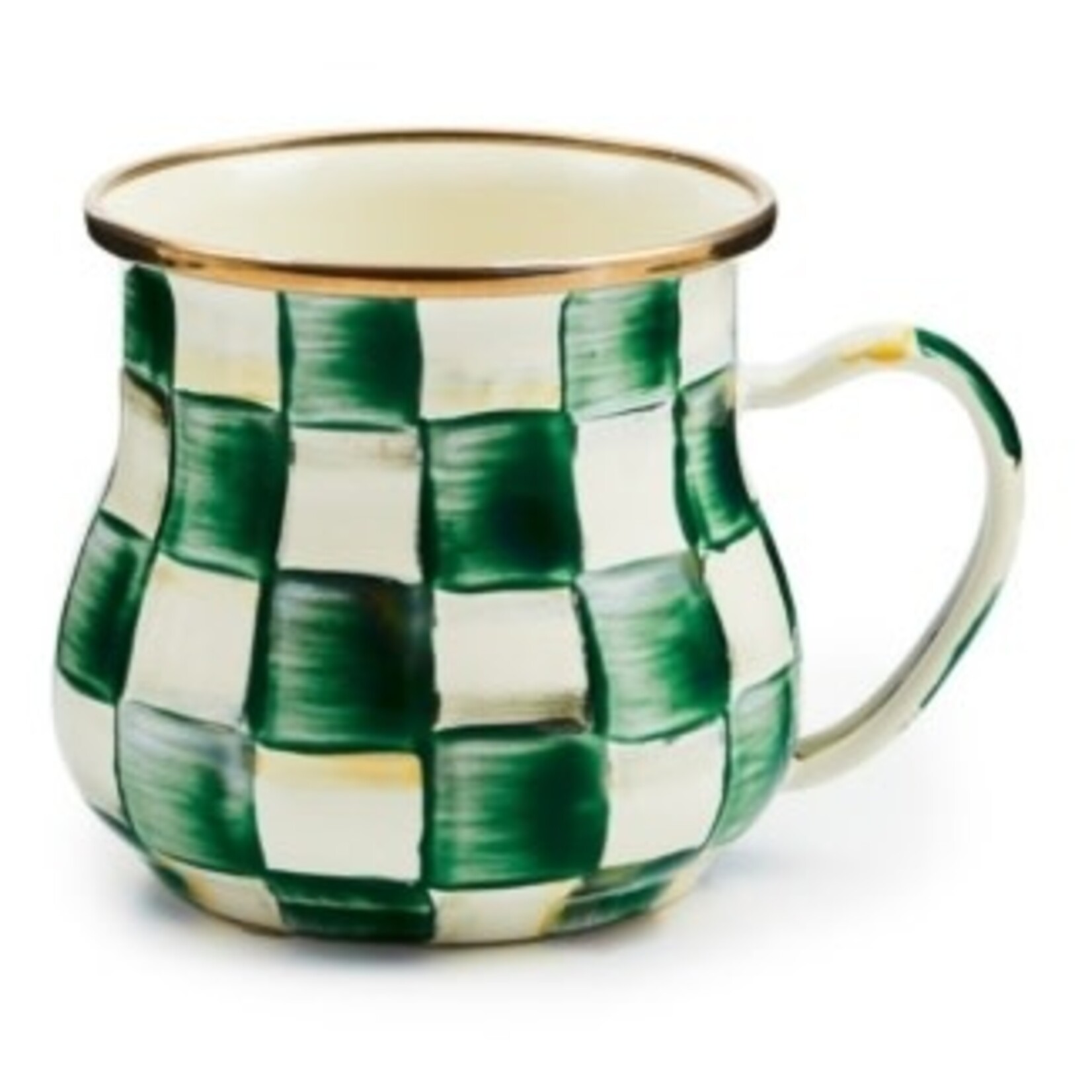 MacKenzie-Childs Emerald Check Mug