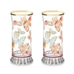 MacKenzie-Childs Butterfly Hill Highball Glass, Set of 2