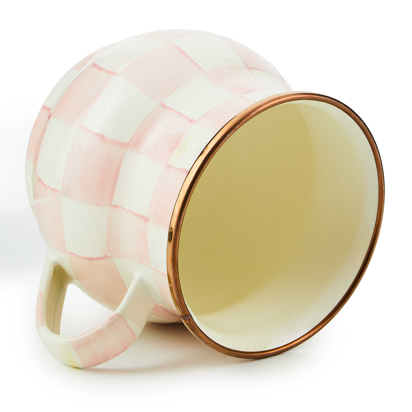 MacKenzie-Childs Rosy Check Mug