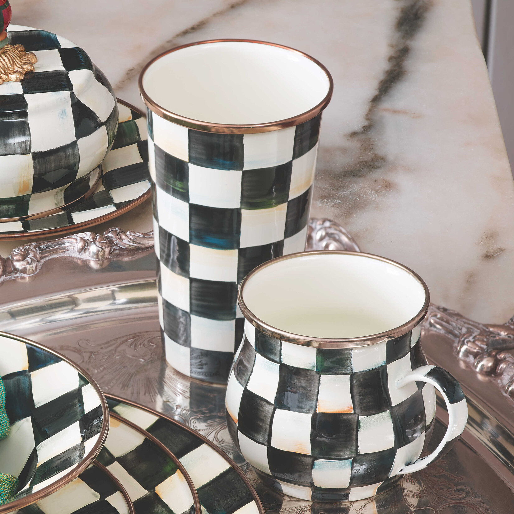 MacKenzie-Childs Courtly Check Mug