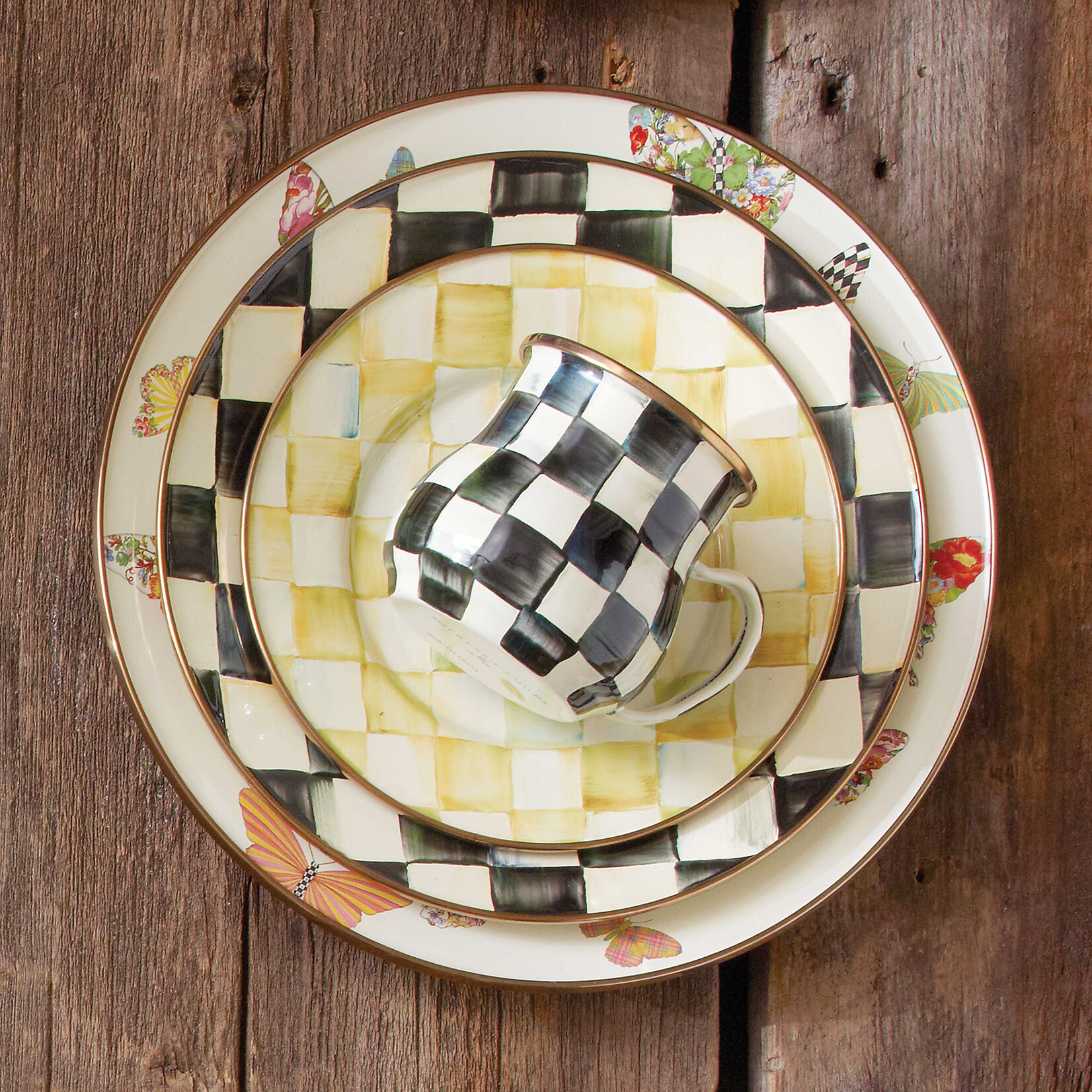 MacKenzie-Childs Courtly Check Mug