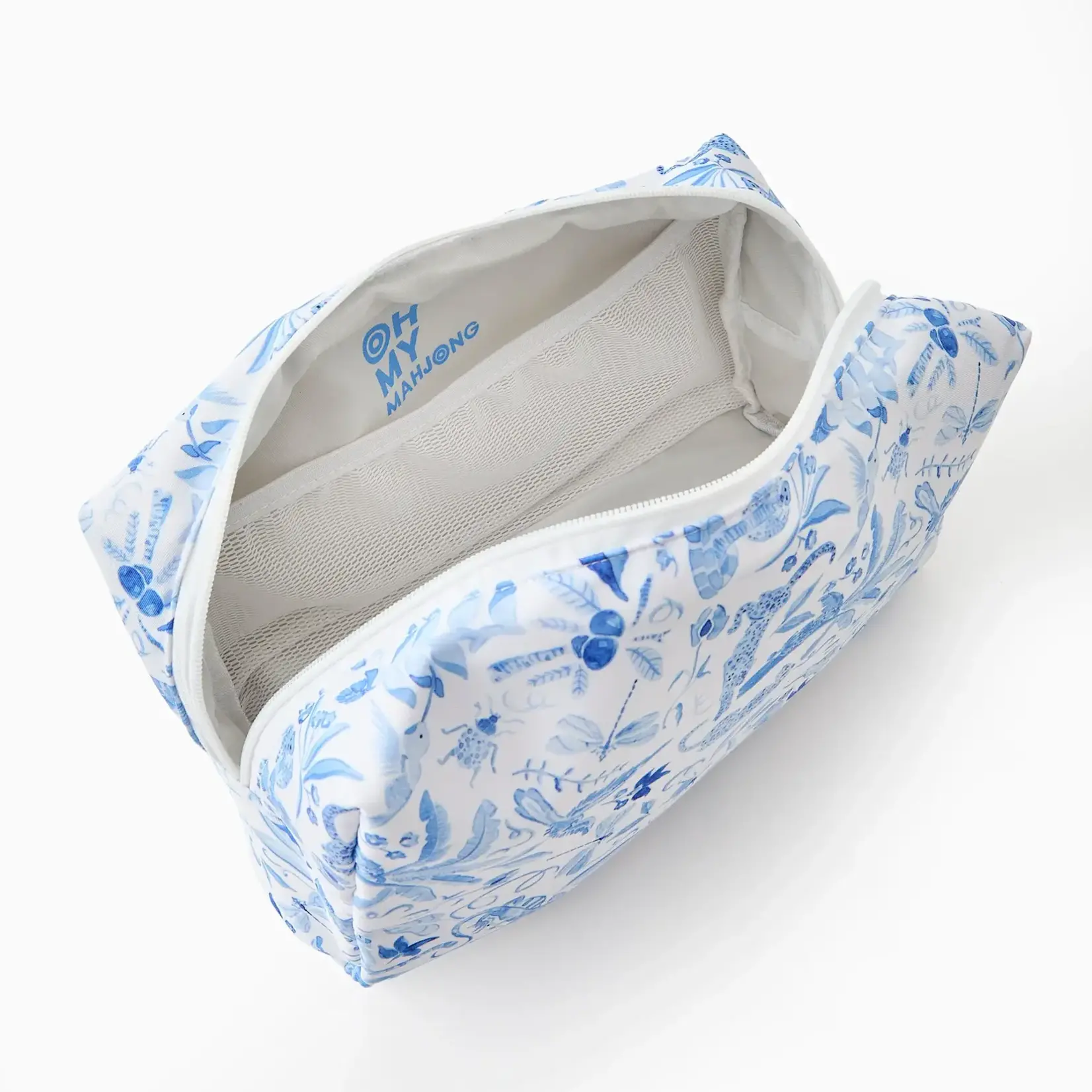 Oh My Mahjong Amazon Blue Tile Storage Bag x Catherine Cartie Collab