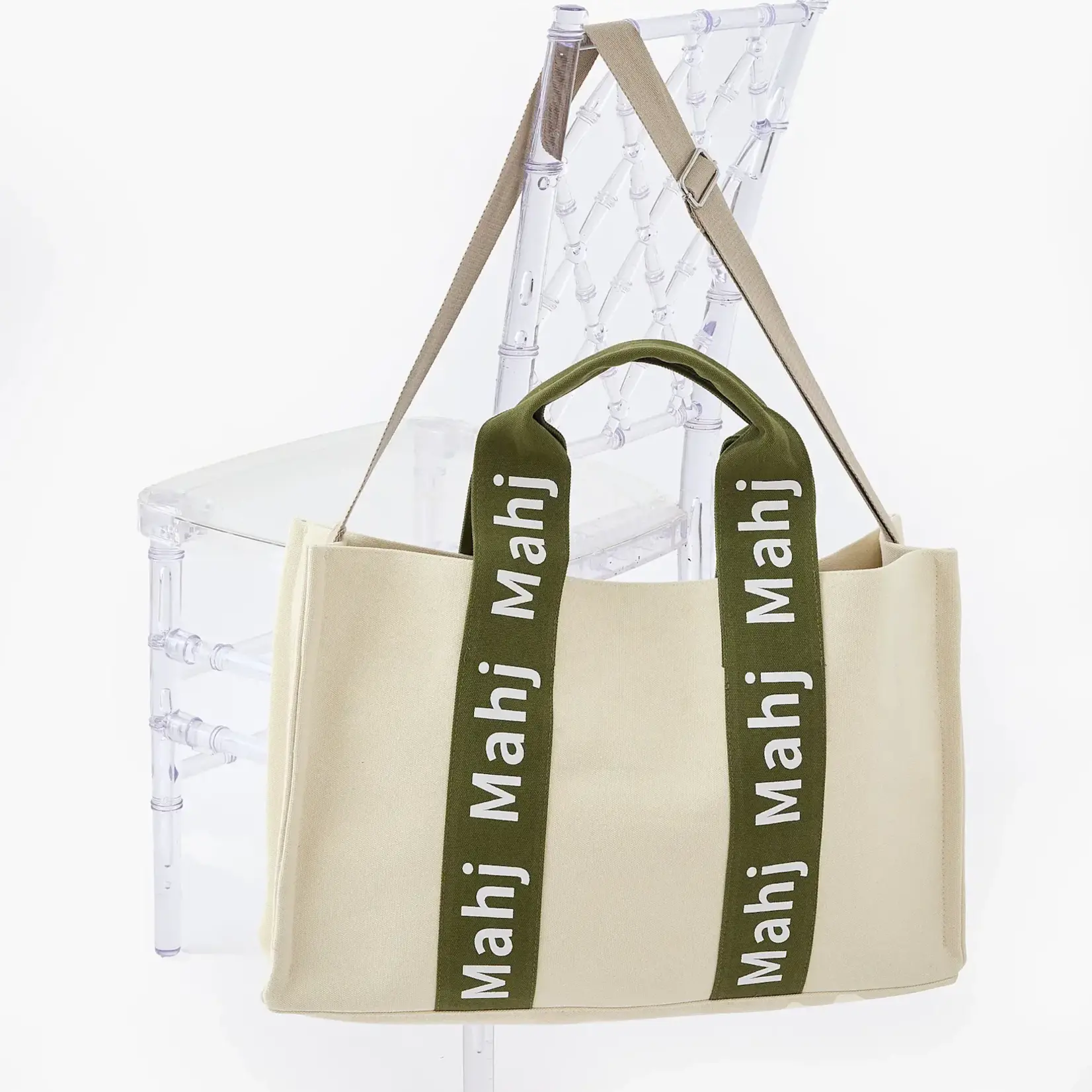 Oh My Mahjong Olive Mahj It All Bag
