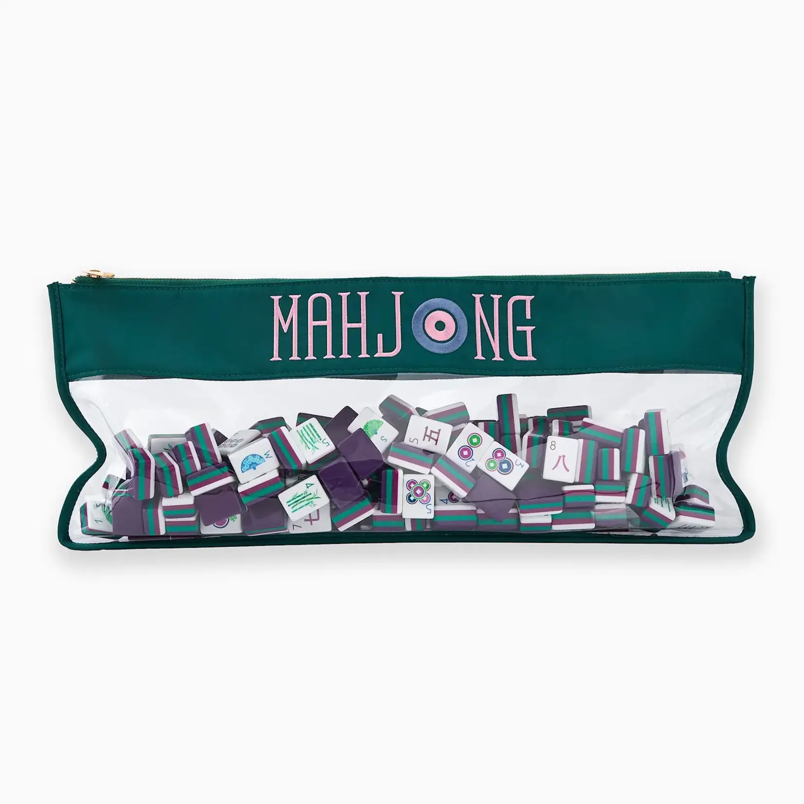 Oh My Mahjong Teal Mahjong Bag