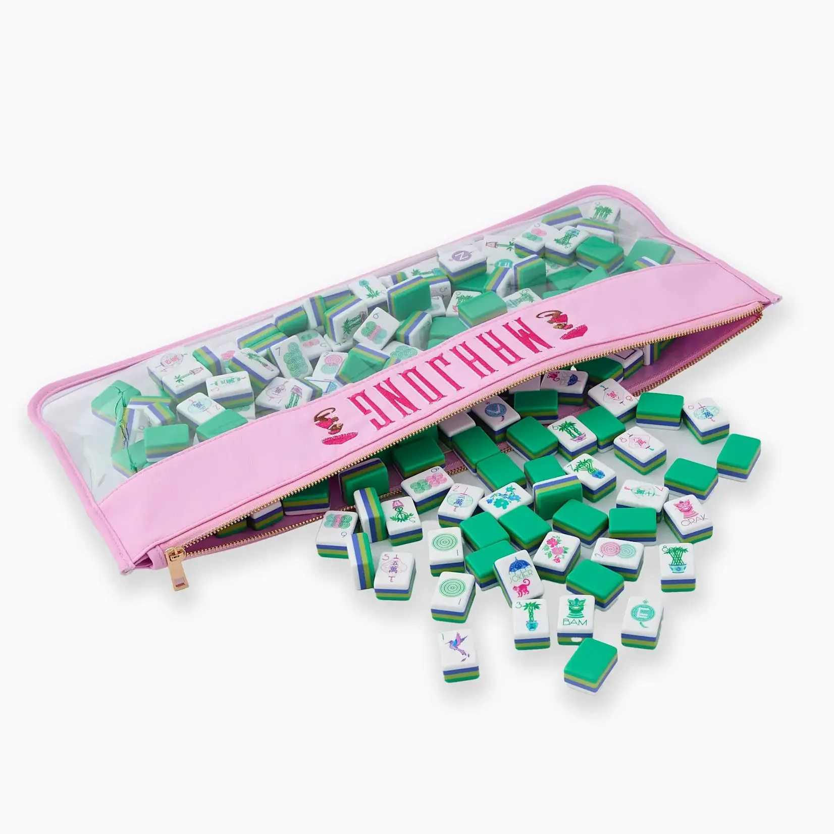Oh My Mahjong Cotton Candy Monkey Mahjong Bag