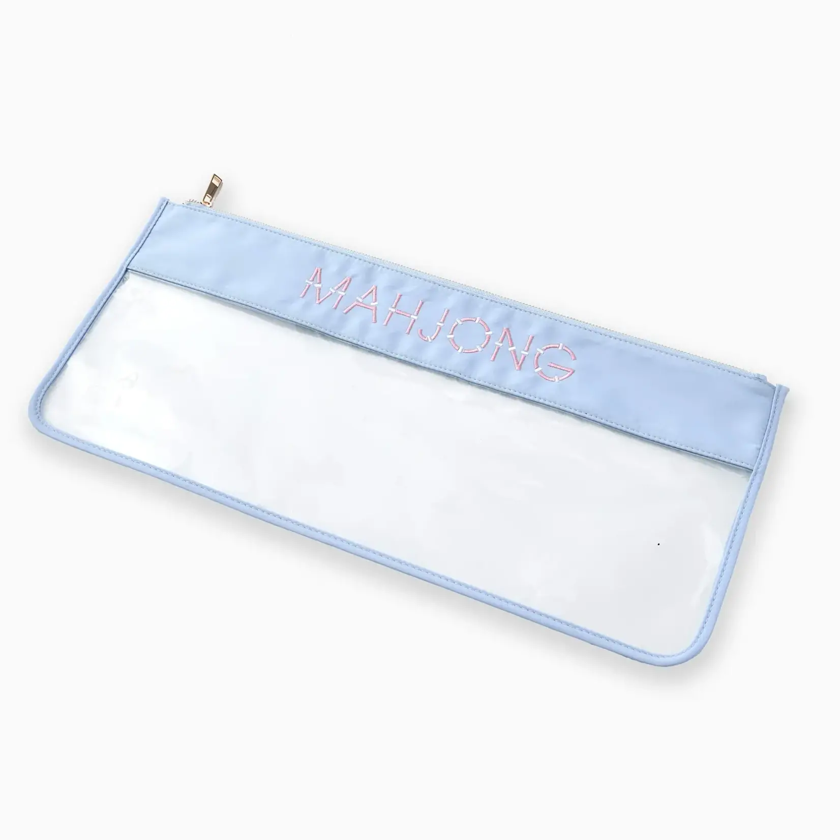 Oh My Mahjong Light Blue Bamboo Mahjong Bag