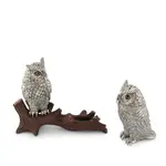 Vagabond House Owl On Log Salt and Pepper Shaker