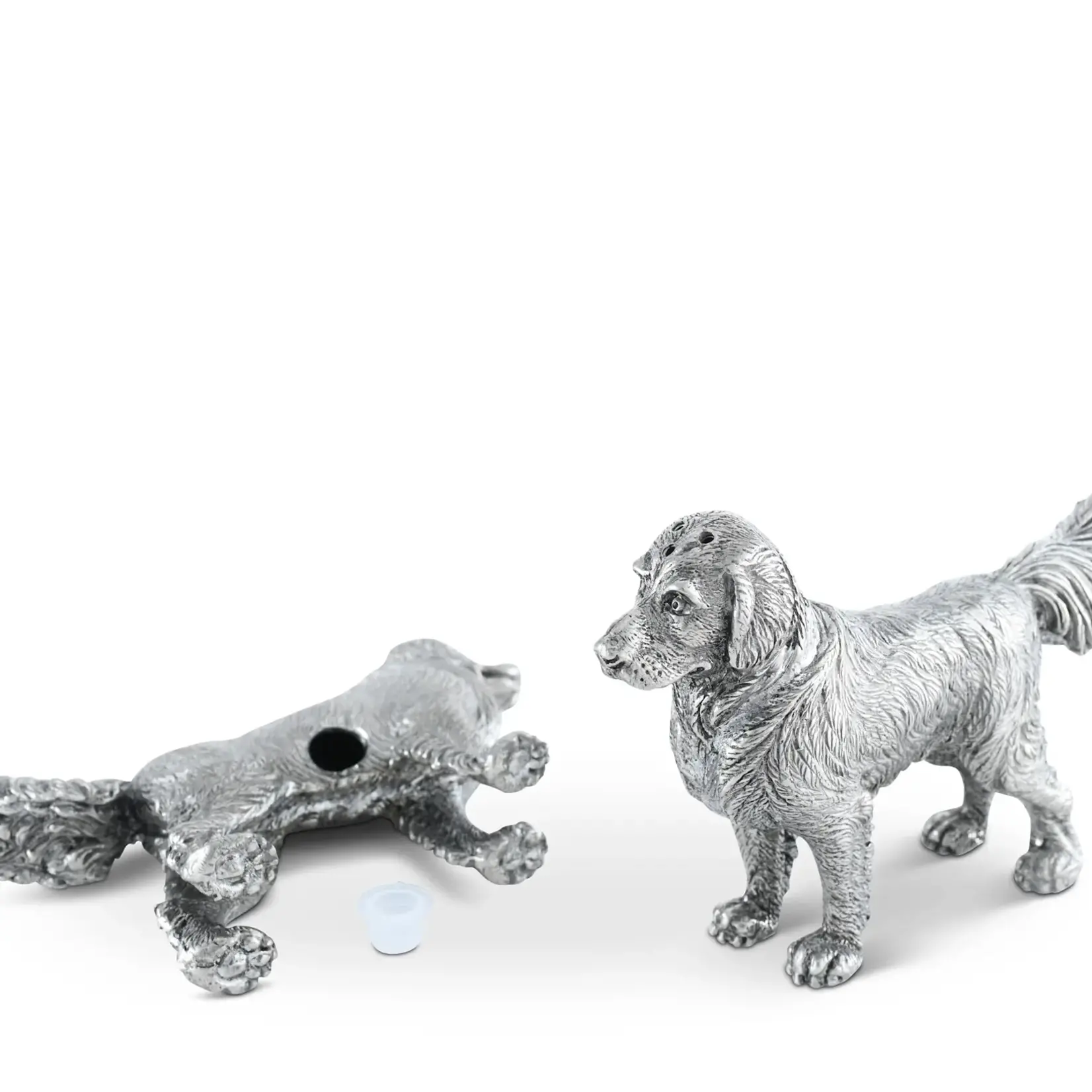 Vagabond House Pewter Retriever Salt and Pepper
