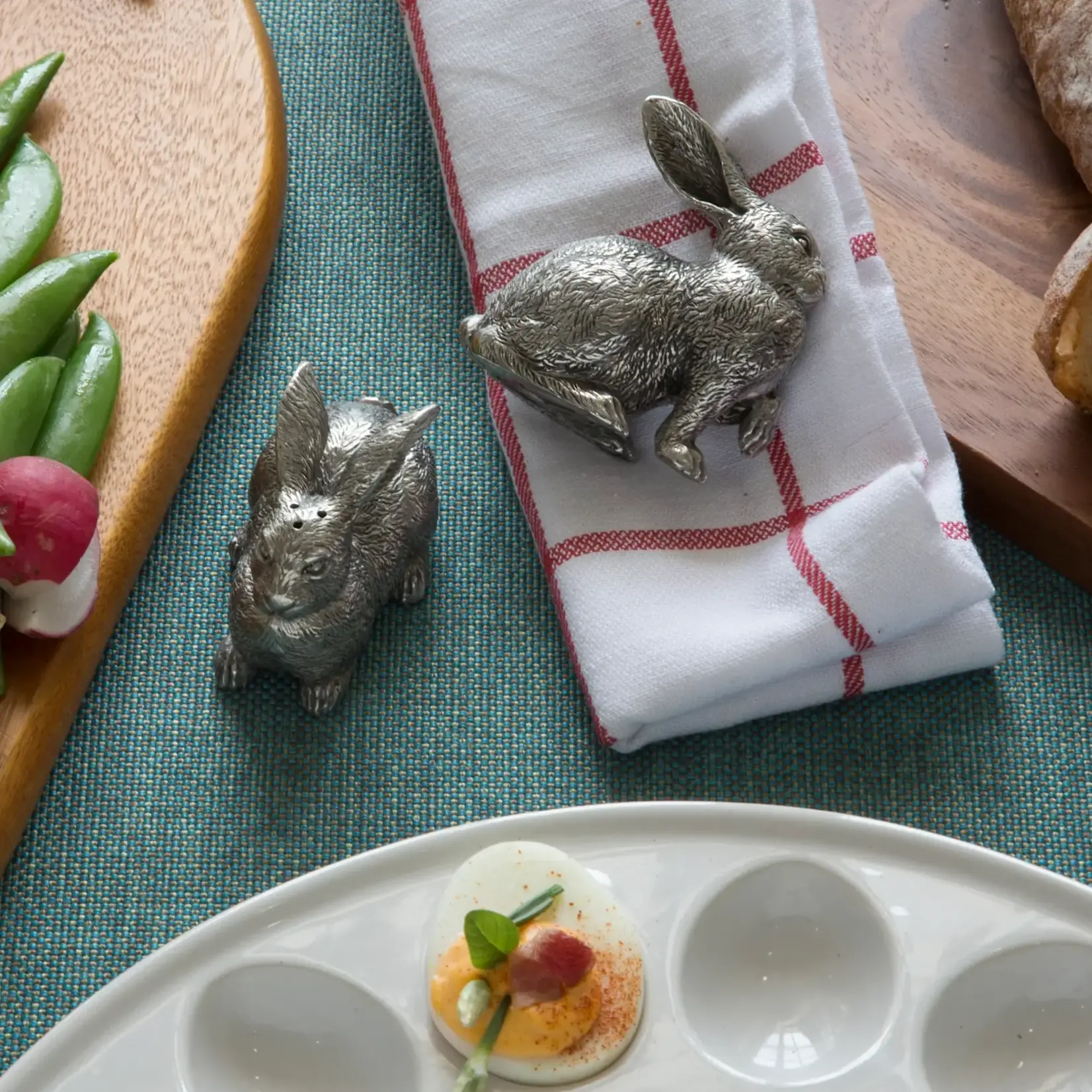Vagabond House Wild Hare Salt and Pepper Set
