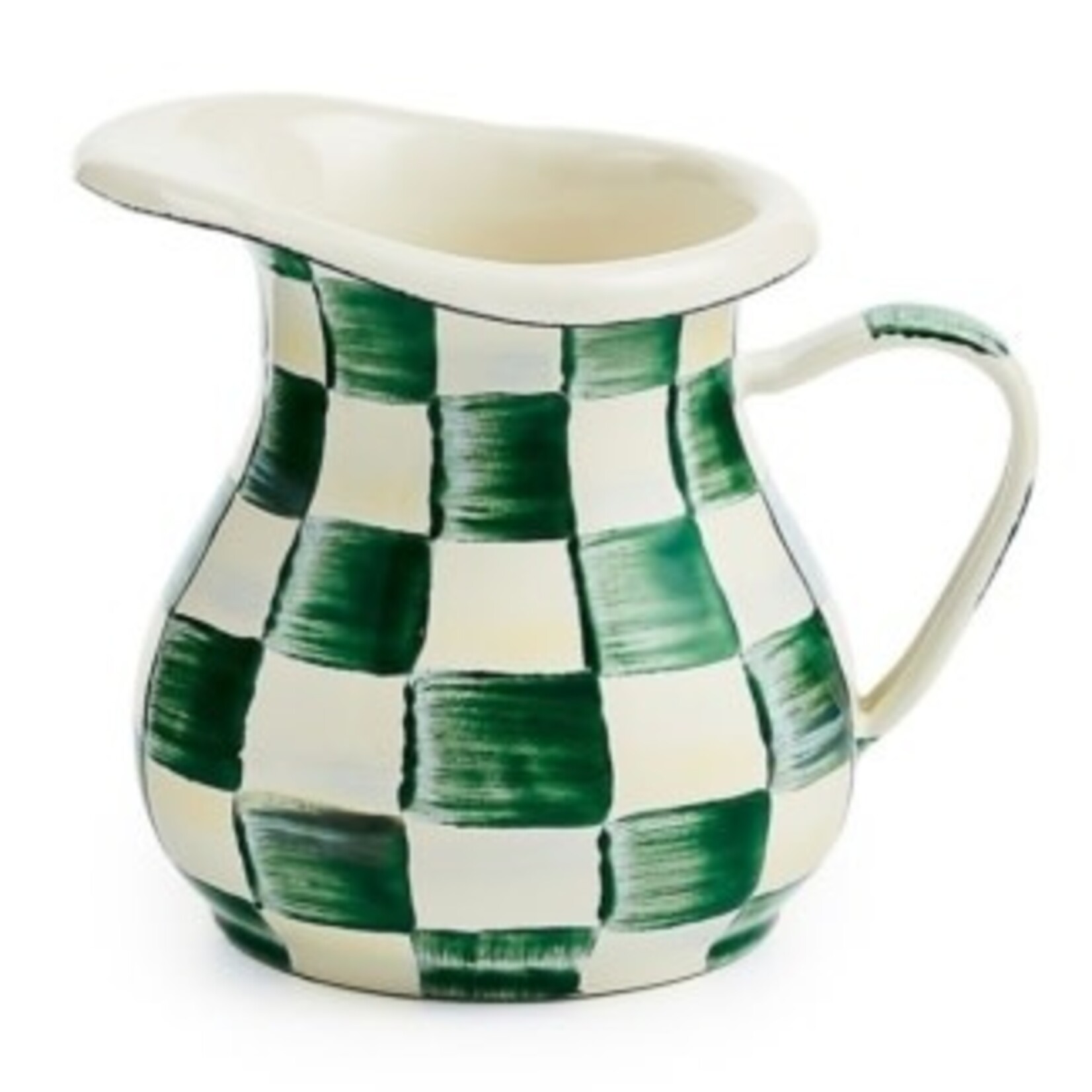 MacKenzie-Childs emerald check creamer
