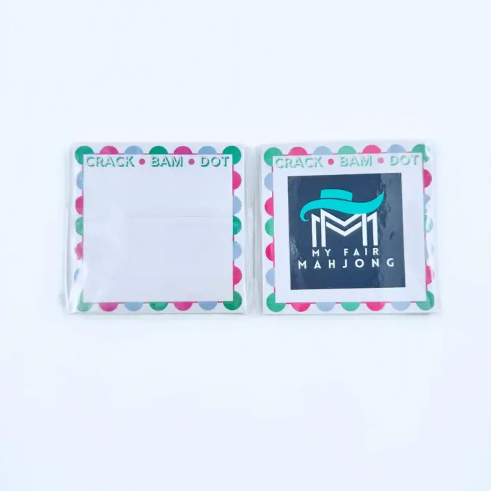 My Fair Mahjong Mahjong Sticky Note Pads (Crack, Bam, Dot)