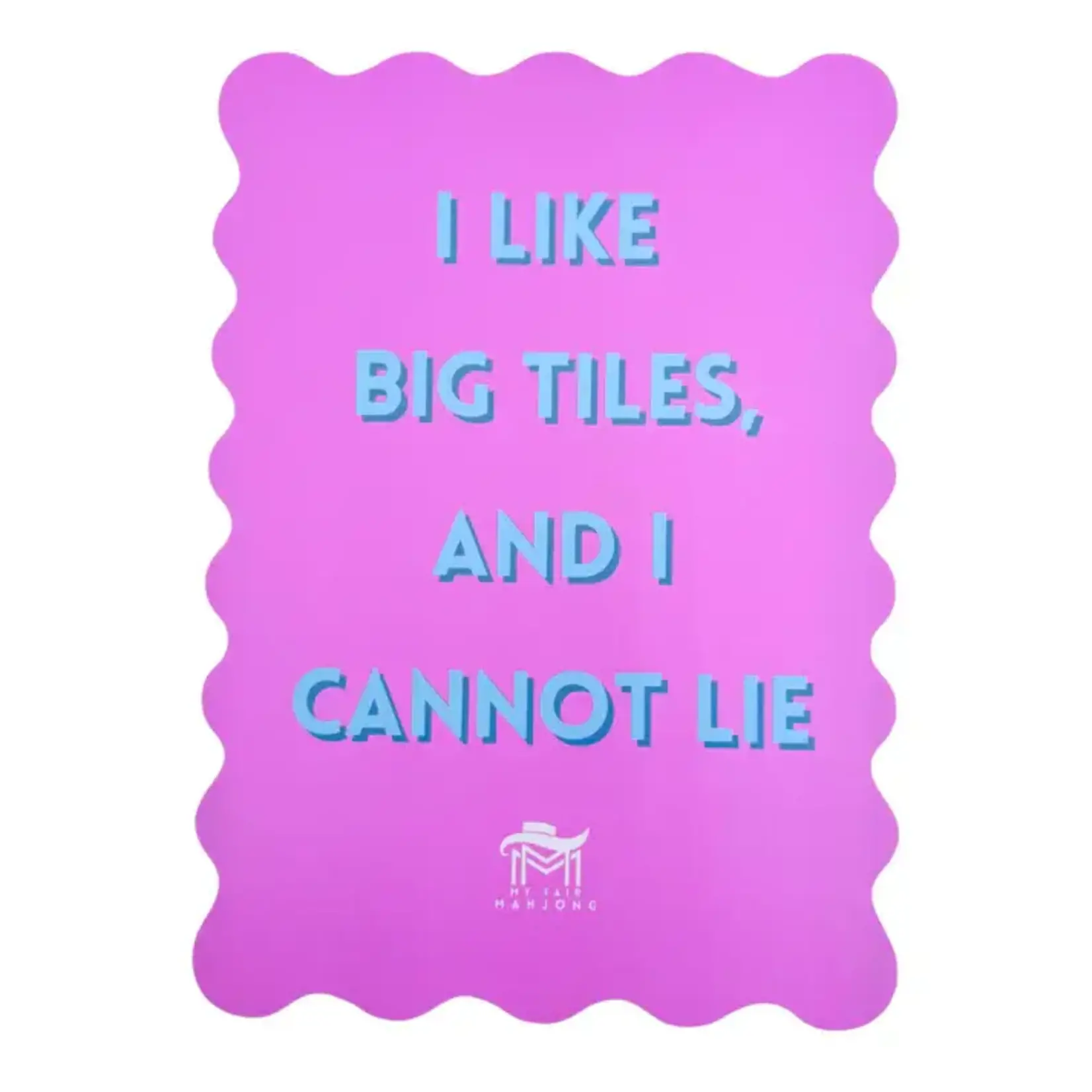 My Fair Mahjong "I Like Big Tiles" Mahjong Shuffle Card (Sold as 1)