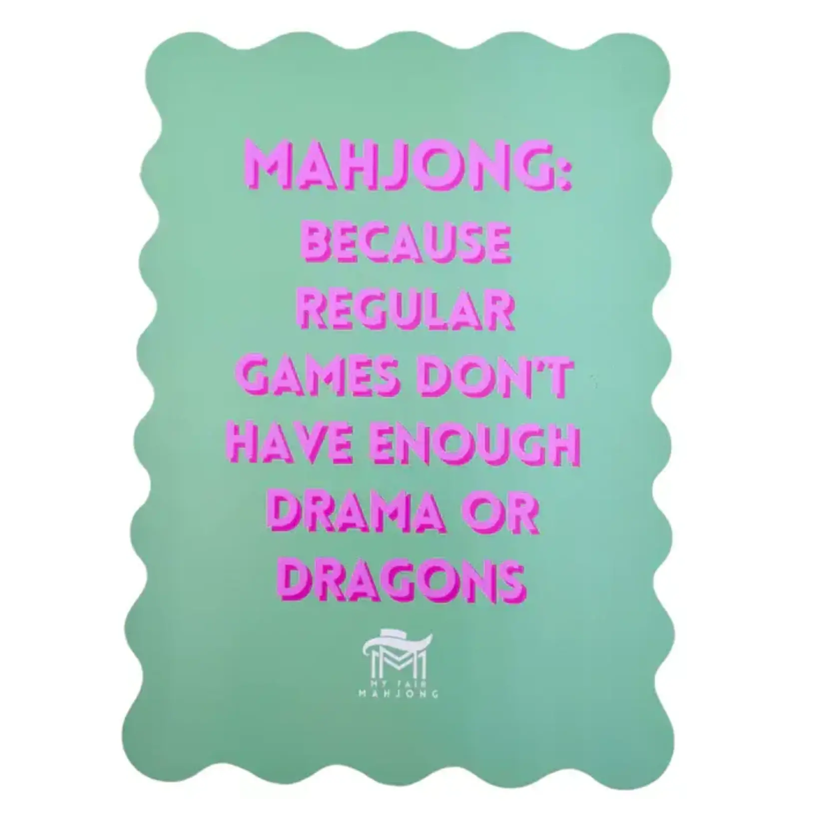 My Fair Mahjong "Drama & Dragons" Mahjong Shuffle Card (Sold as 1)