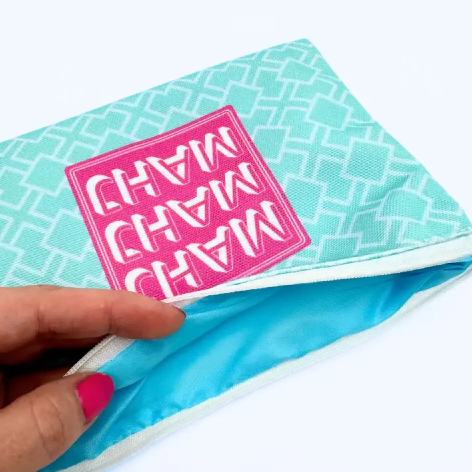 My Fair Mahjong Teal Mahjong Card & Accessory Bag