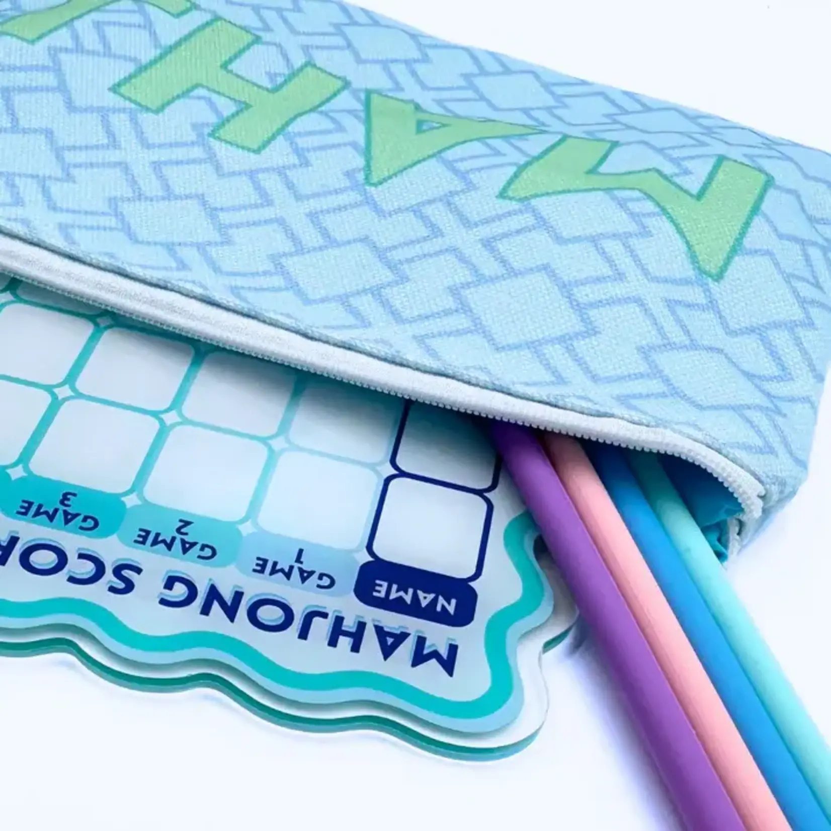 My Fair Mahjong Geometric Mahjong Card & Accessory Bag