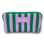 My Fair Mahjong Purple & Green Stripe Mahjong Tile Bag