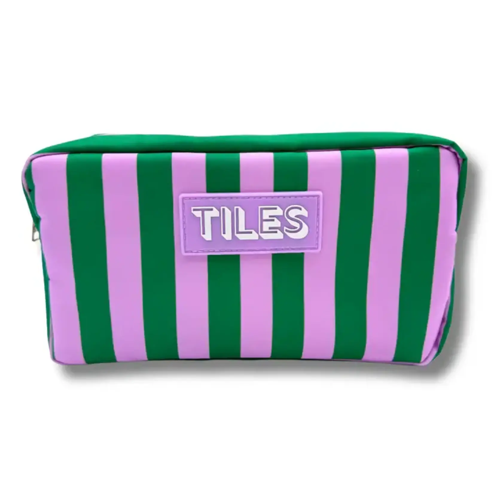 My Fair Mahjong Purple & Green Stripe Mahjong Tile Bag
