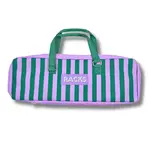 My Fair Mahjong Purple & Green Stripe Mahjong Rack Bag