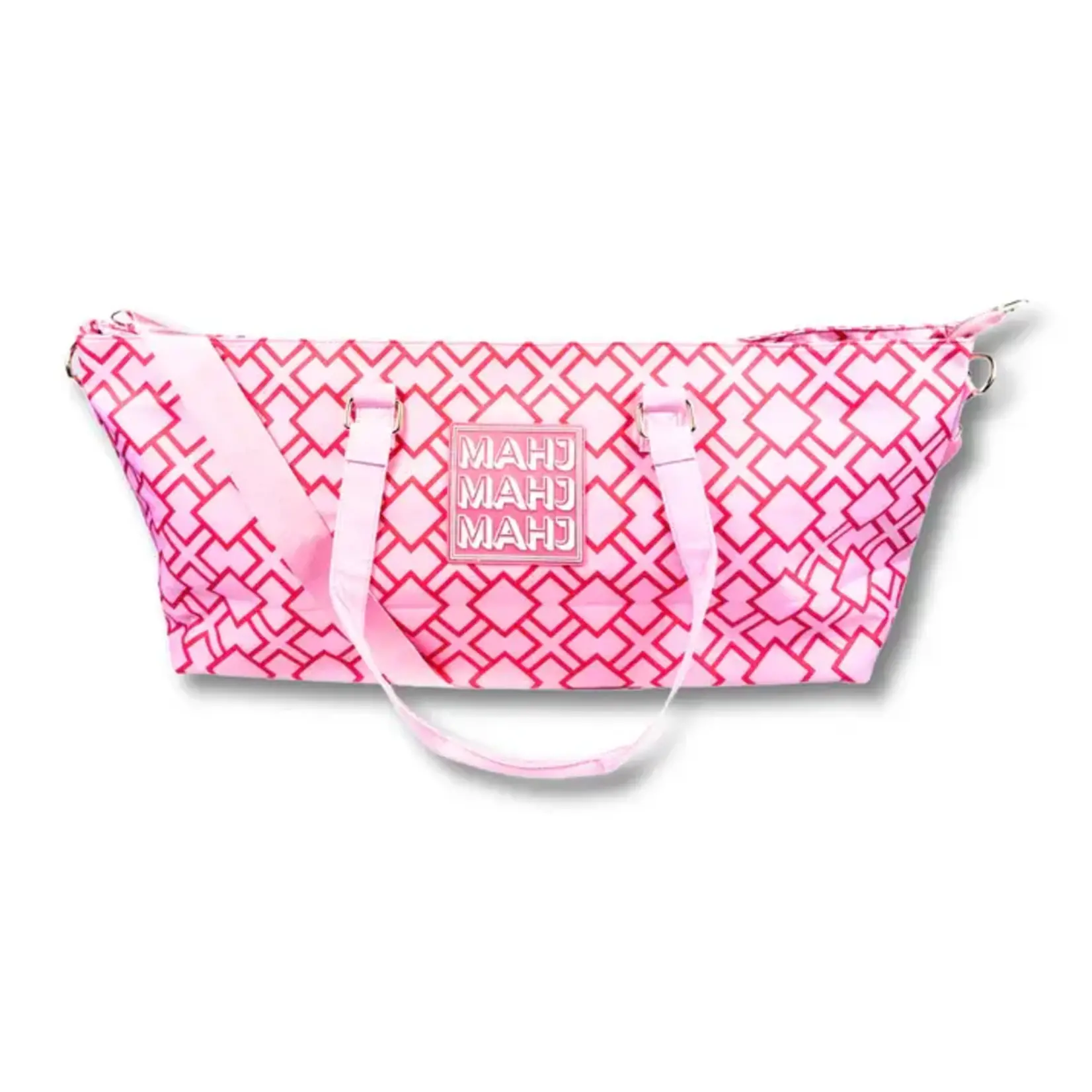 My Fair Mahjong Geometric Pink Mahjong Tote Bag