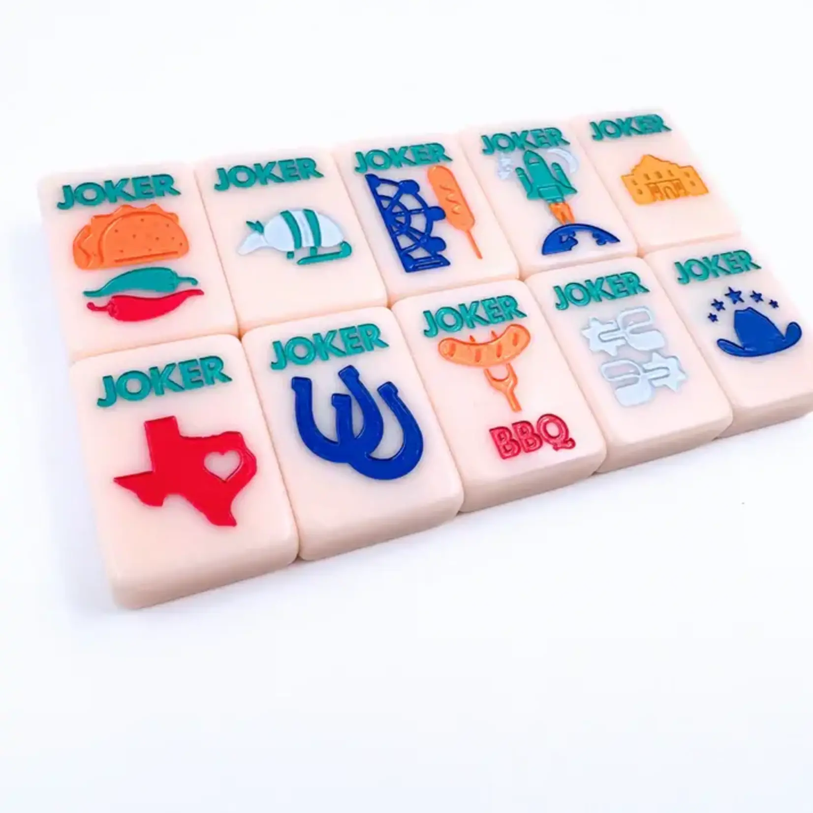 My Fair Mahjong The Texas Series Mahjong Set- Pink