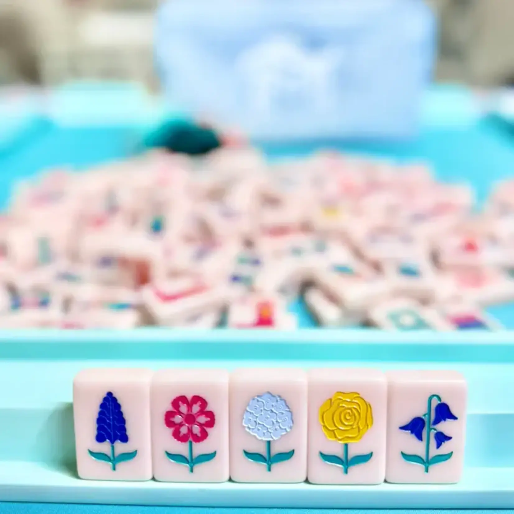 My Fair Mahjong The Texas Series Mahjong Set- Pink