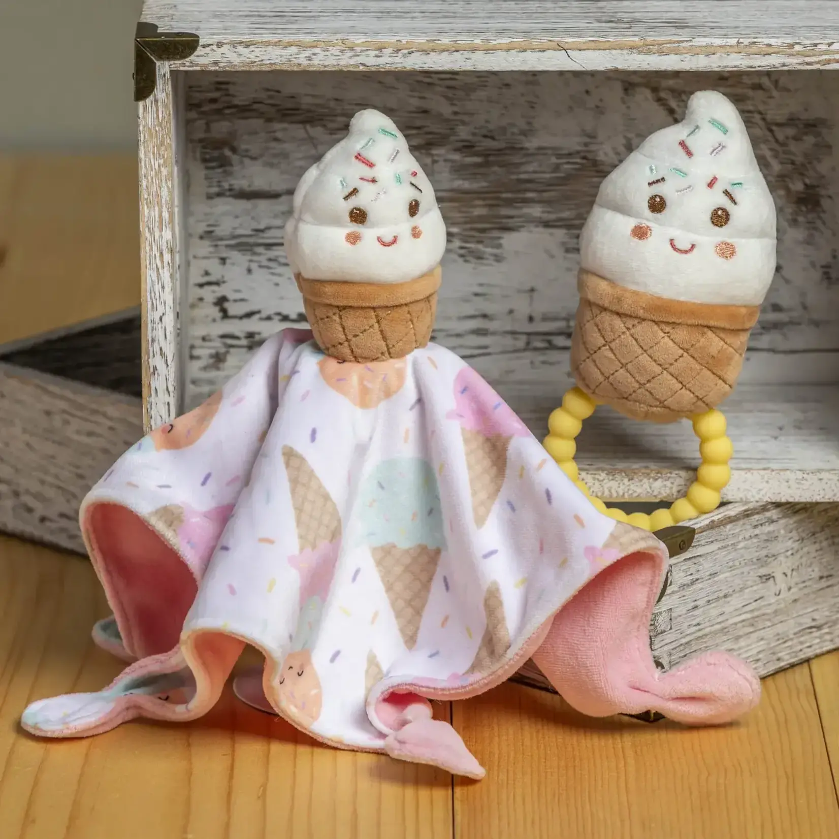 Mary Meyer Sweet Soothie Sprinkly Ice Cream Teether Rattle