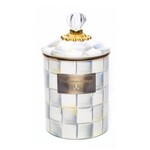 MacKenzie-Childs Sterling Check Medium Canister