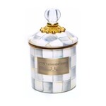 MacKenzie-Childs Sterling Check Demi Canister