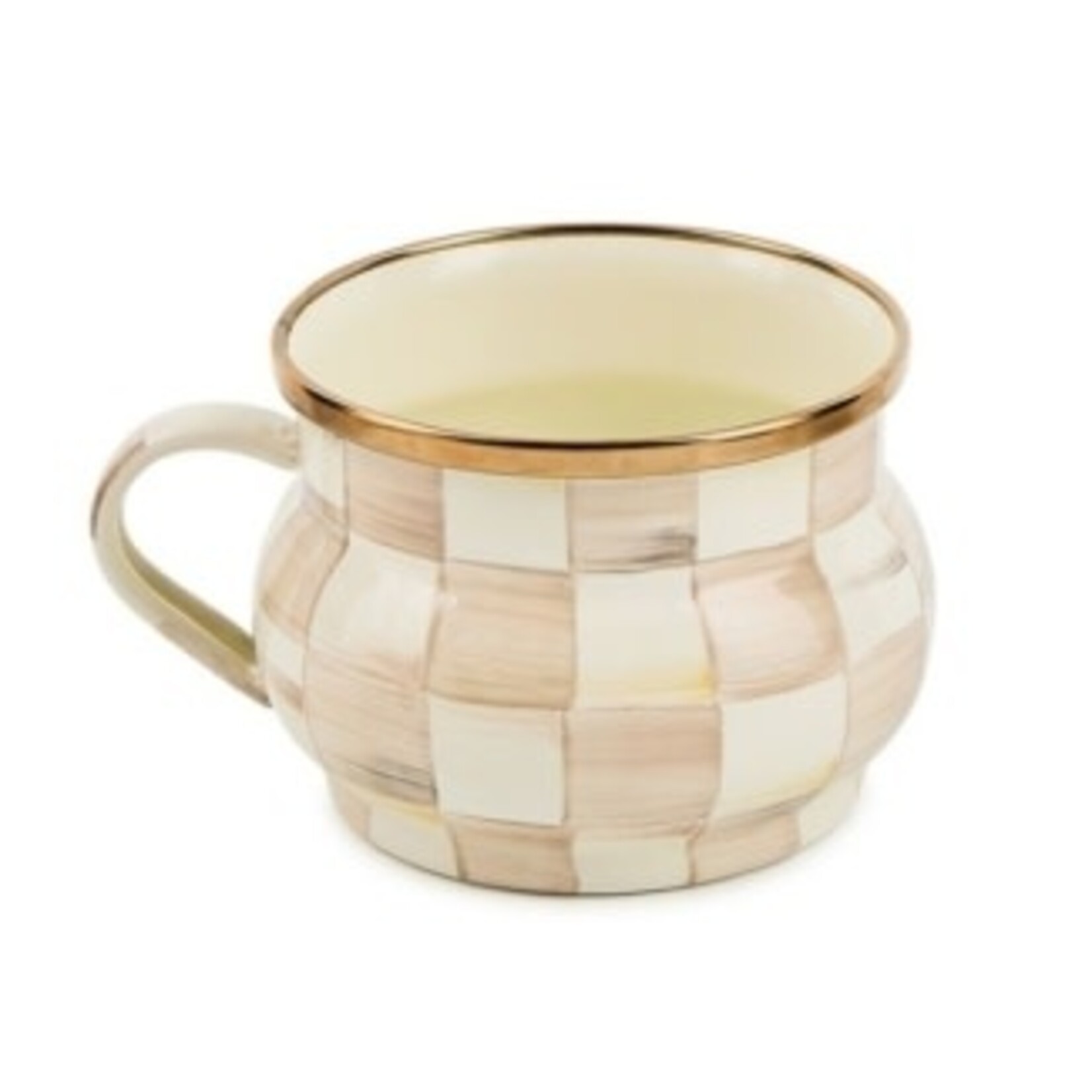 MacKenzie-Childs Mocha Check Teacup