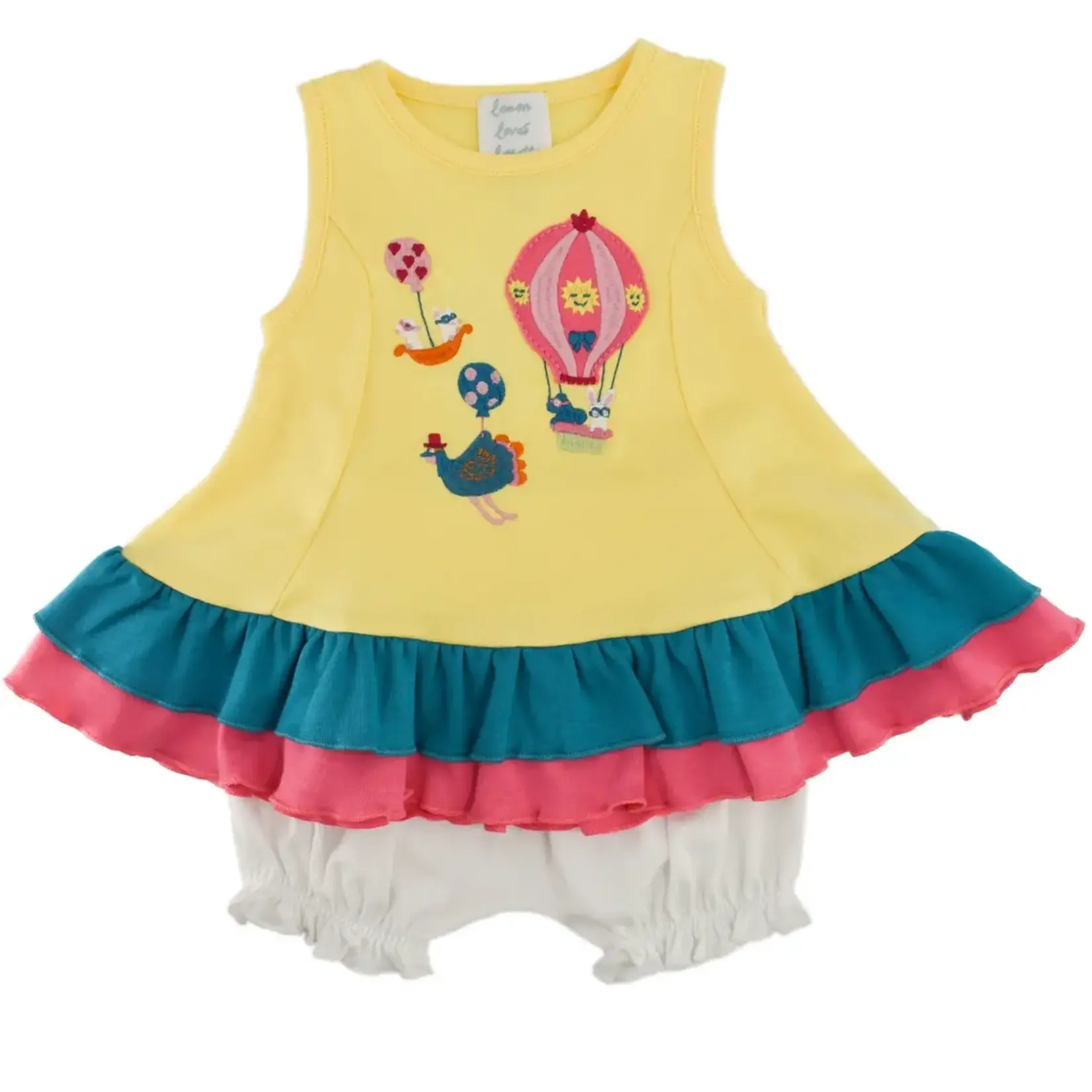 Lemon Loves Lime Boutique Baby-Sunshine Hot Air Balloon Dress Set