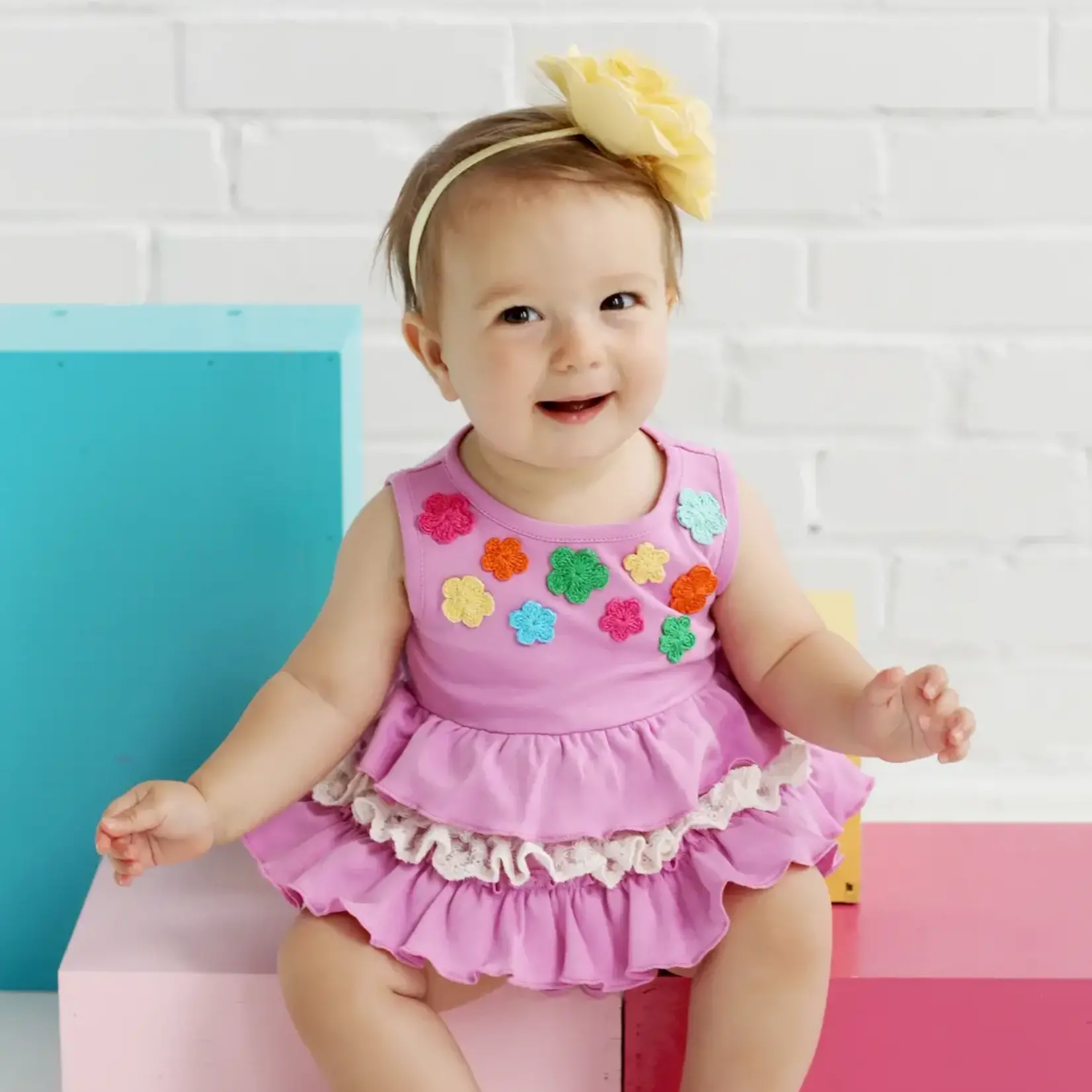 Lemon Loves Lime Boutique Baby-Cyclamen Sweet Bloom Bubble