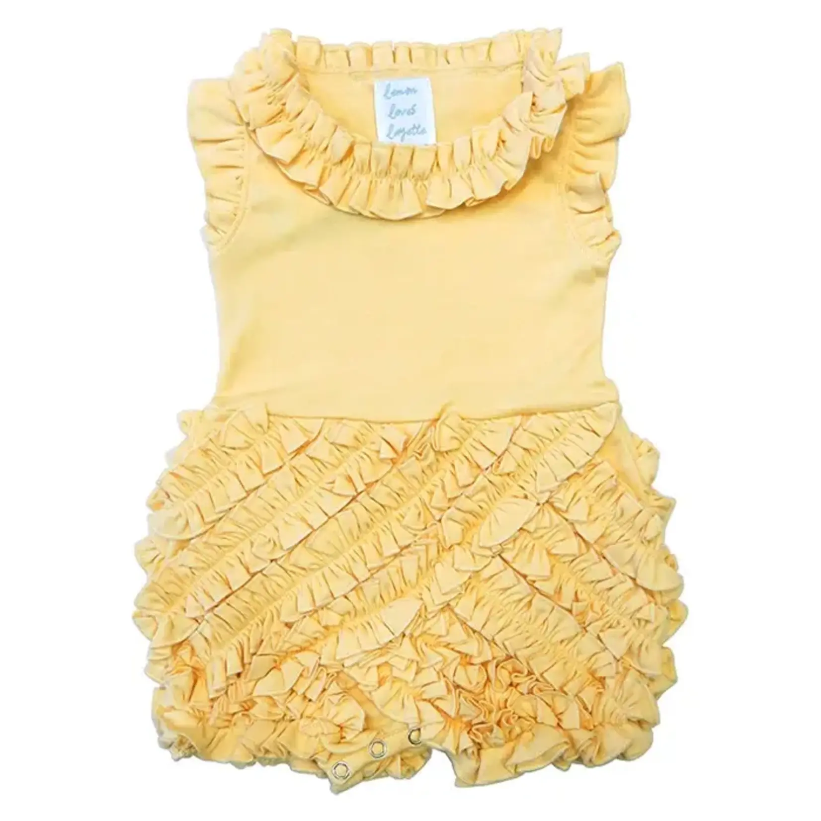Lemon Loves Lime Boutique Layette Basic-Butter Rula Romper
