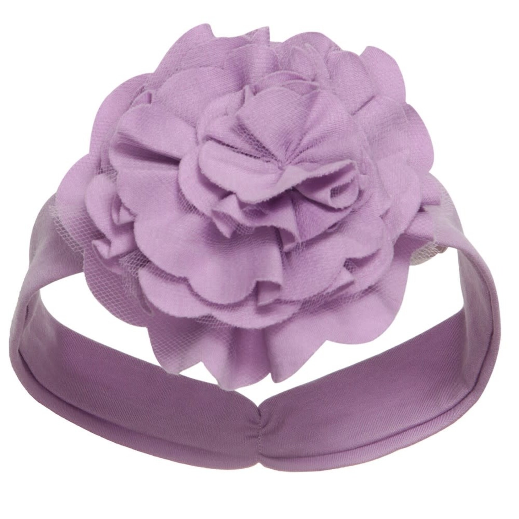 Lemon Loves Lime Boutique Layette Basic-Sheer Lilac Lily Pad Headband