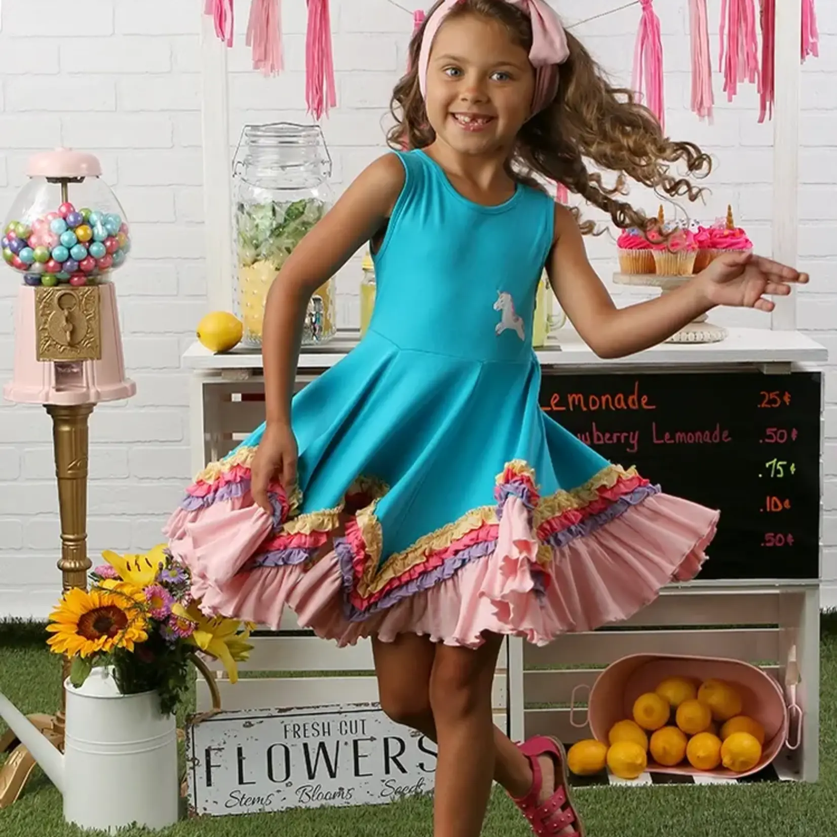 Lemon Loves Lime Boutique Unicorn Unique Dress