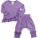 Lemon Loves Lime Boutique Layette Basic-Sheer Lilac Adley Set