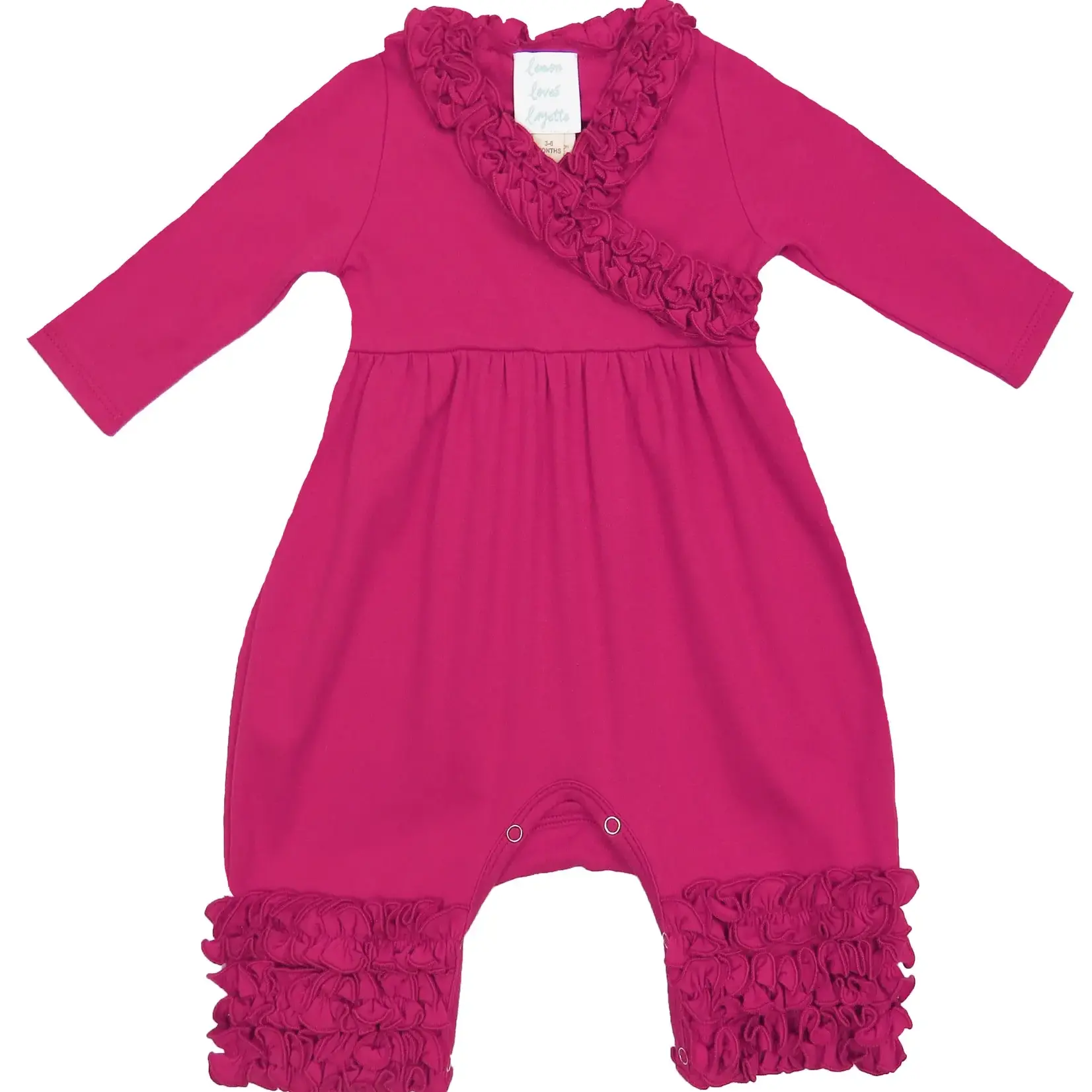 Lemon Loves Lime Boutique Layette Basic-Cabaret Olivia Romper