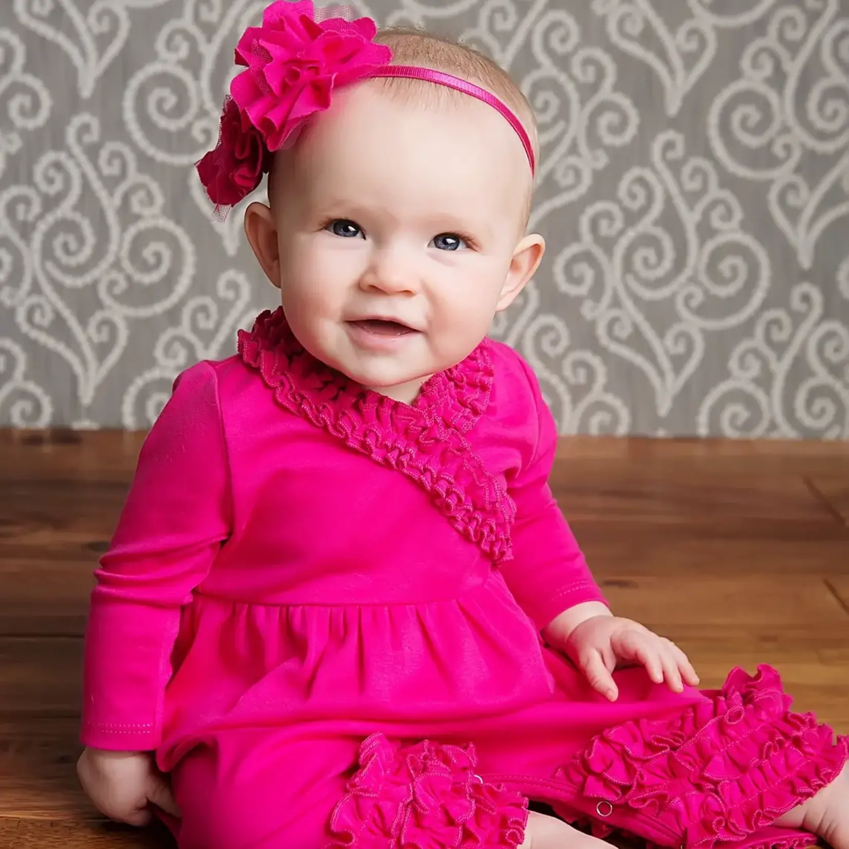 Lemon Loves Lime Boutique Layette Basic-Cabaret Olivia Romper